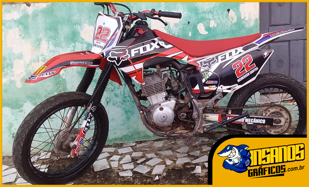 Kit gráfico adesivo CRF 230 3M Enduro e Motocross