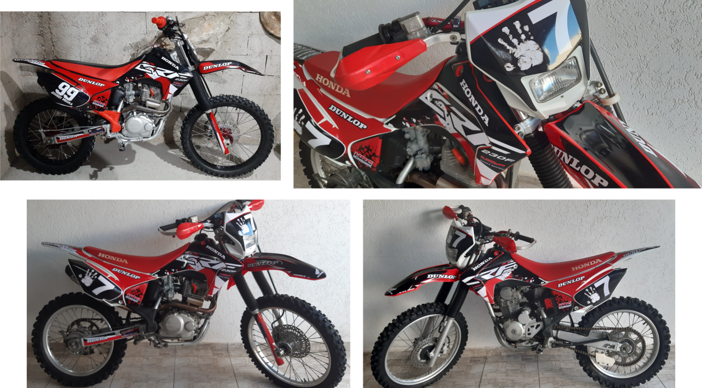 Adesivos Moto Cross Trilha Xtz 125 20mm Personalizada Lm112